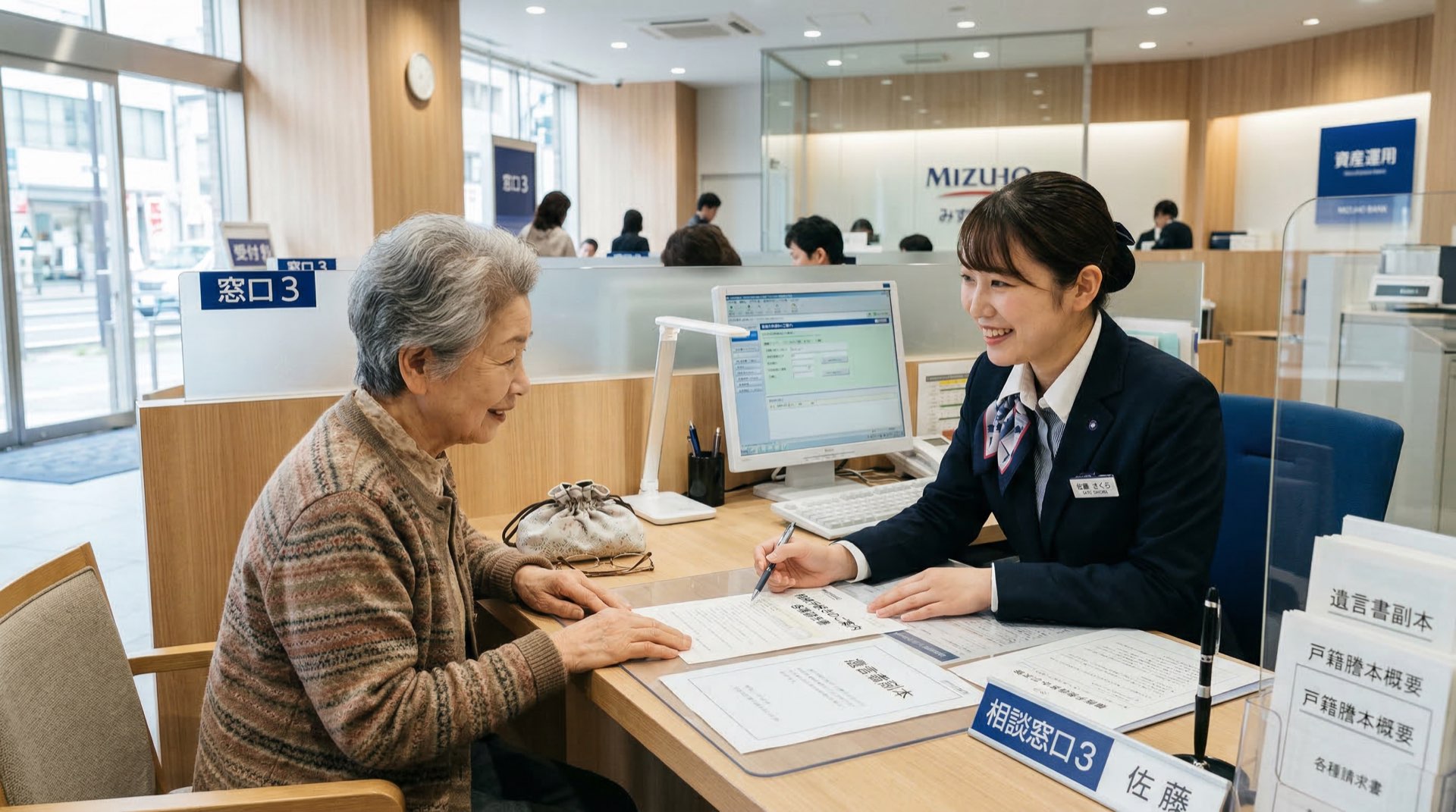 銀行での相続手続き
